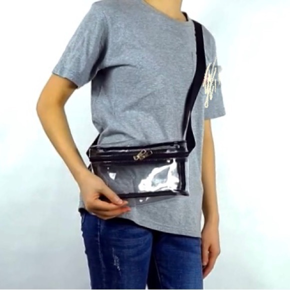 CLEAR FANNY PACK | Adjustable Plus Sized Waist| Stadium Approved | Waterproof - Picture 7 of 16